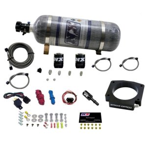 Ford Mustang Nitrous Oxide Kit - Nitrous Express - Plate System w/12lb Bottle - `15-`17